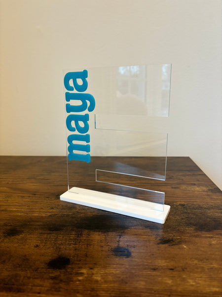 Personalized Acrylic Bracelet Organizer Stand