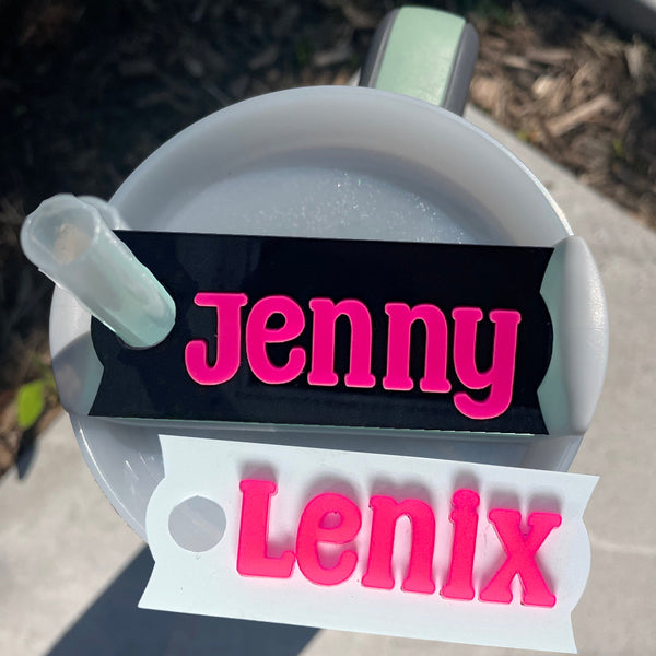 Personalized Stanley Quencher H2.0 Flowstate Tumbler Tags