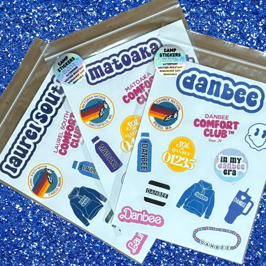 Campko Sticker Camp Themed Vinyl Sticker Set - the latest version – A Wink and A Nod