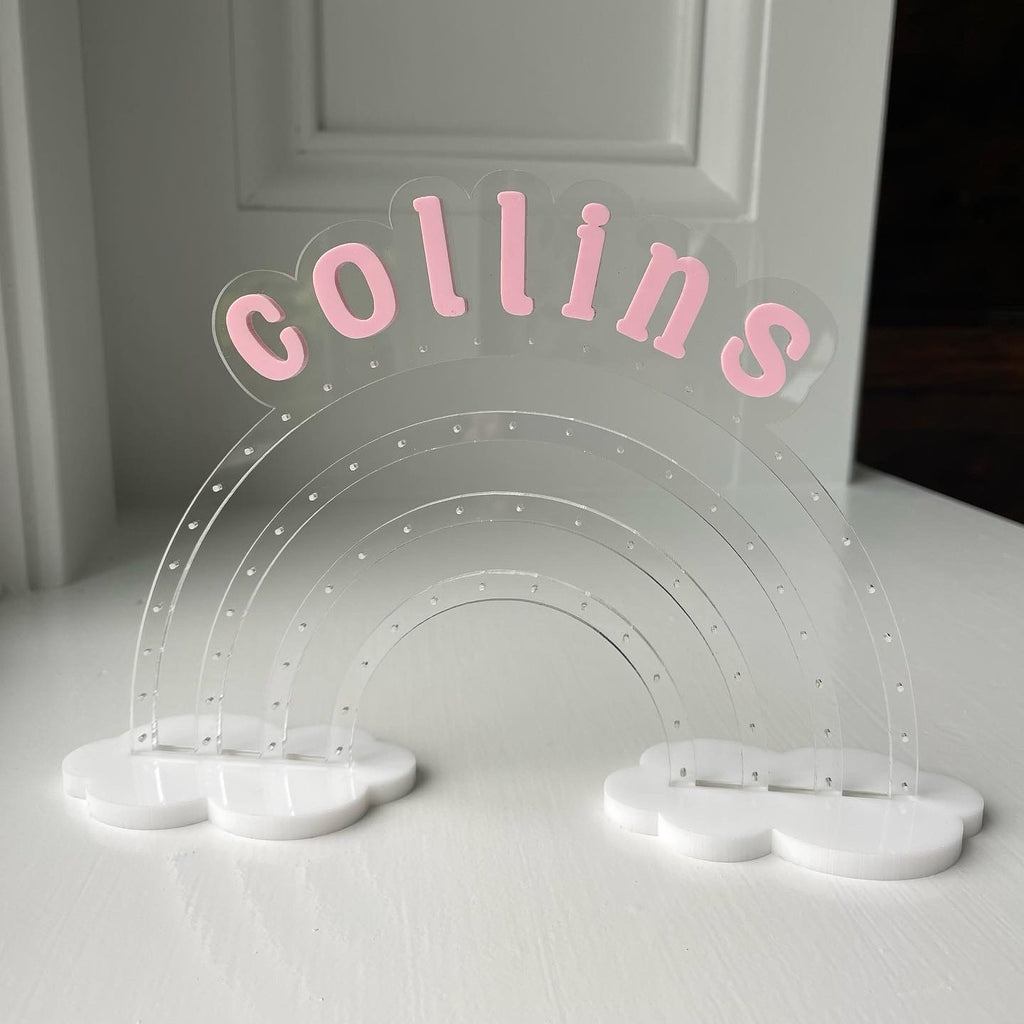 Personalized Acrylic Bracelet Organizer Stand – A Wink and A Nod
