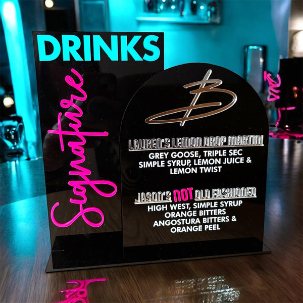 Custom Acrylic Bar Sign