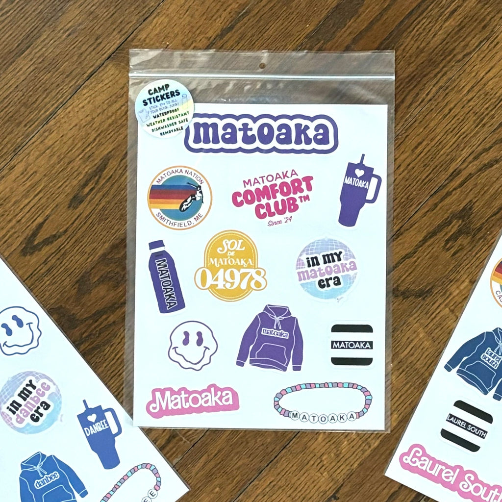 Campko Sticker Camp Themed Vinyl Sticker Set - the latest version – A Wink and A Nod