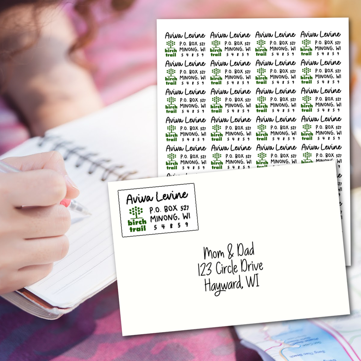 Camp Logo Return Address Labels