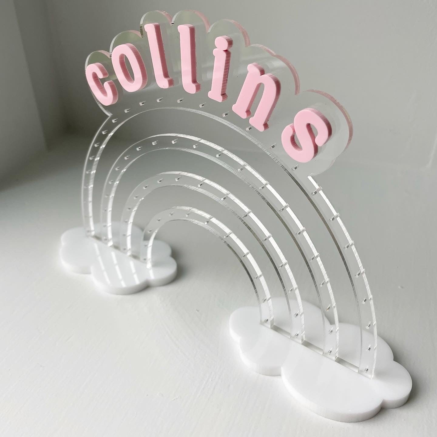 Personalized Acrylic Bracelet Organizer Stand – A Wink and A Nod