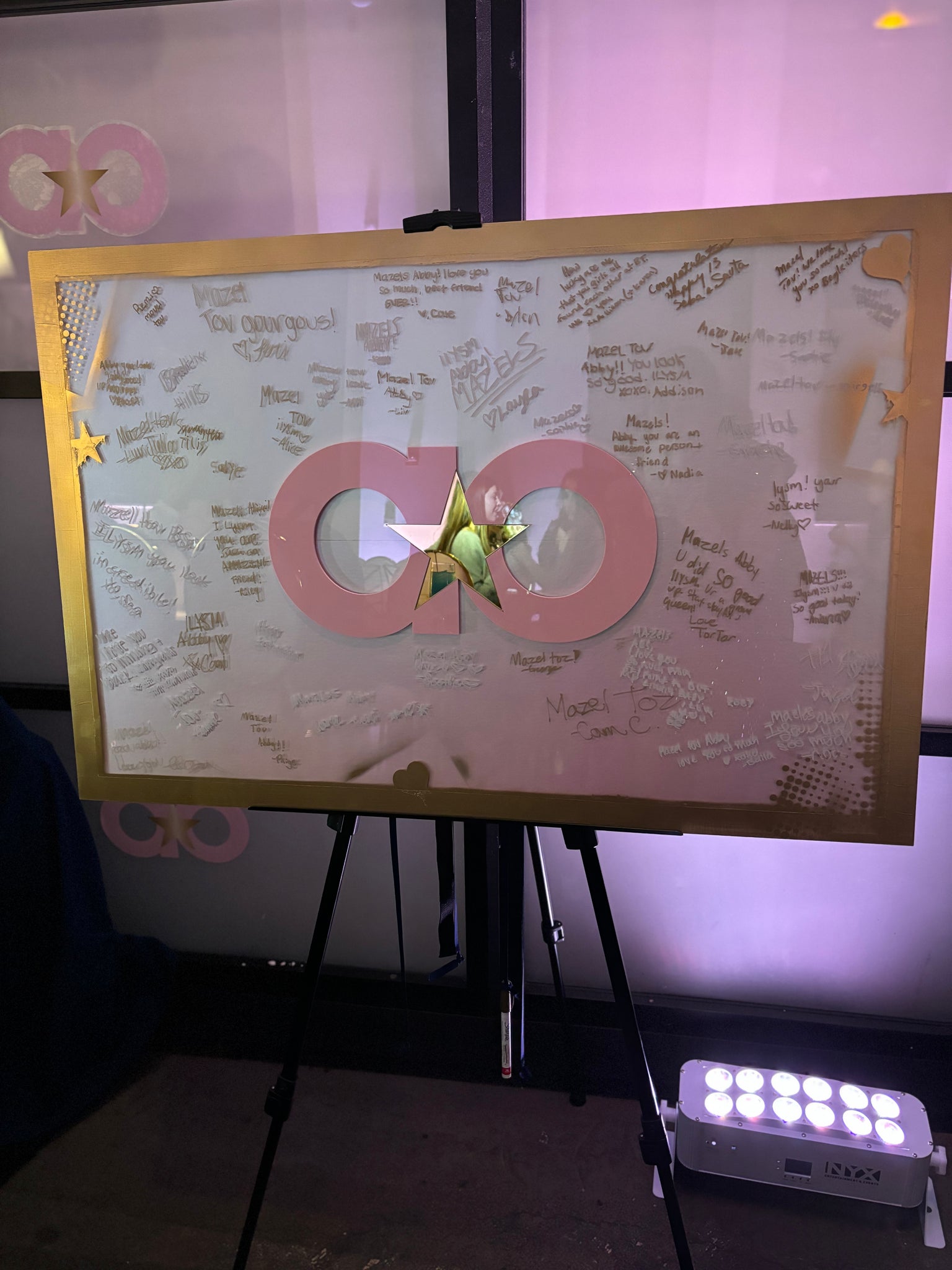 Custom Acrylic Guest Signing Board – A Wink and A Nod