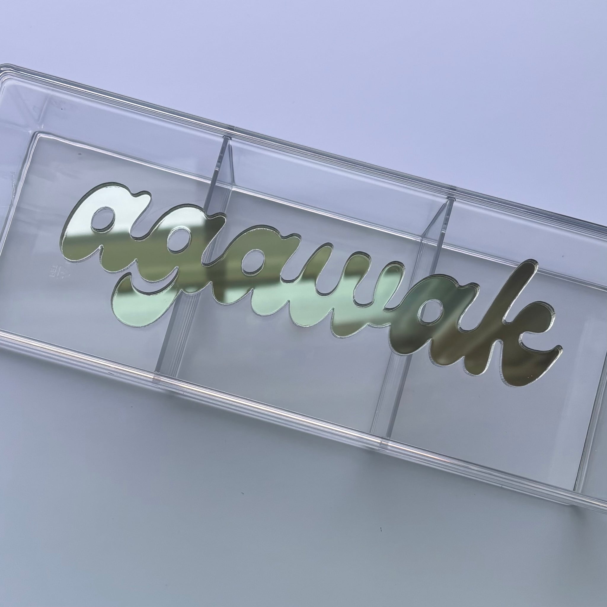 Mirrored Camp Name Box