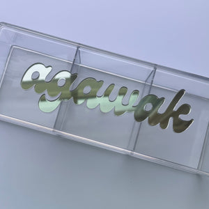 Mirrored Camp Name Box