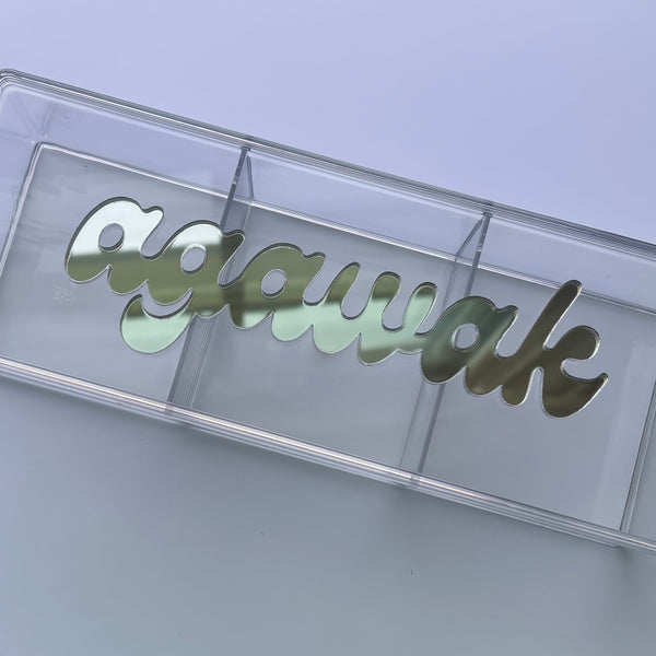 Mirrored Camp Name Box