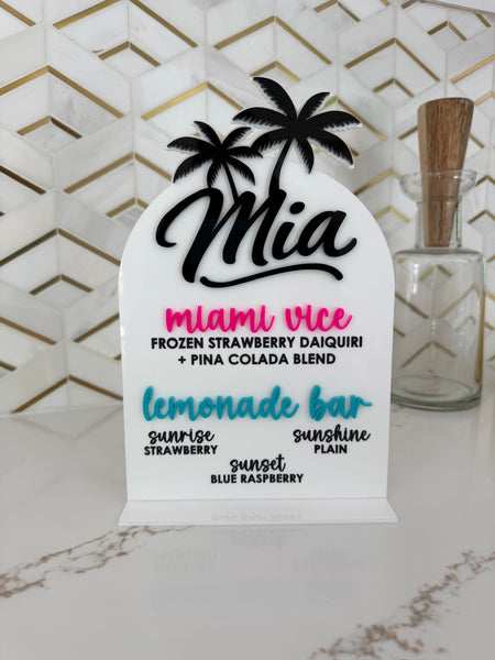 Custom Acrylic Bar Sign