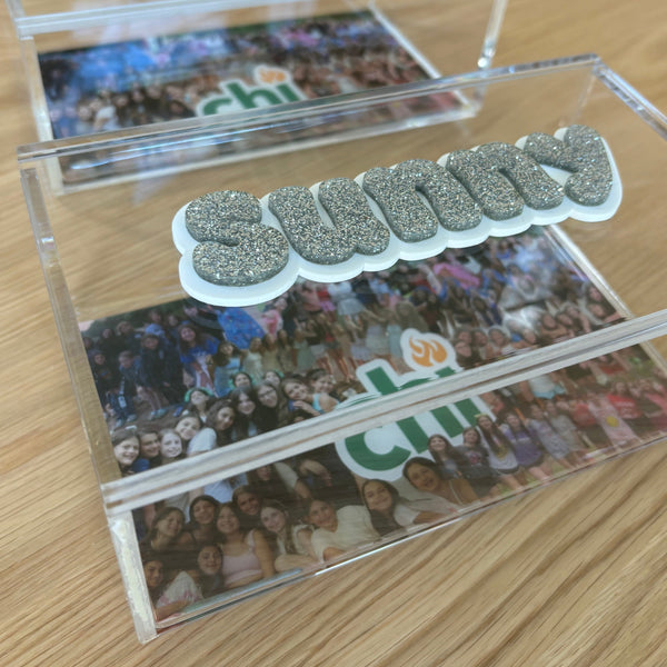 Acrylic Sliding Lid Keepsake Box