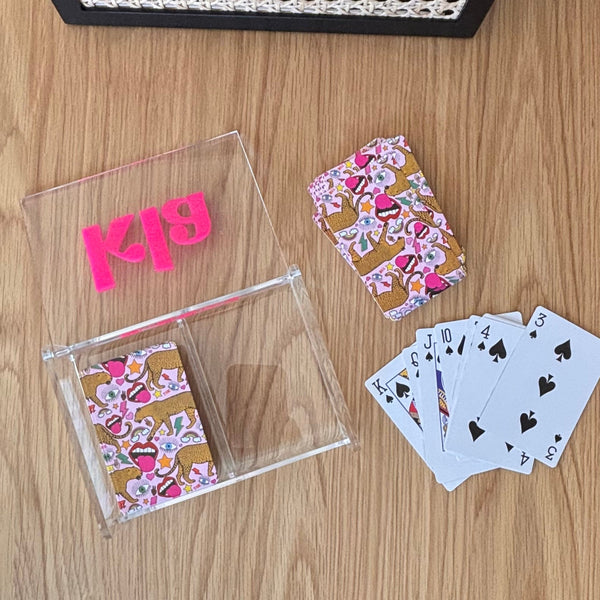 Personalized Acrylic Card Deck Tray