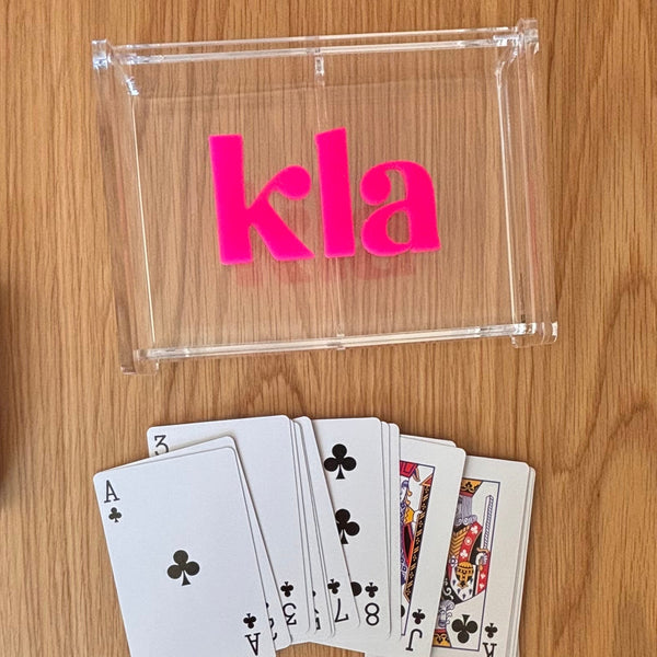 Personalized Acrylic Card Deck Tray
