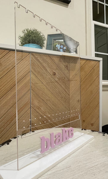 Personalized Acrylic Jewelry Organizer Stand