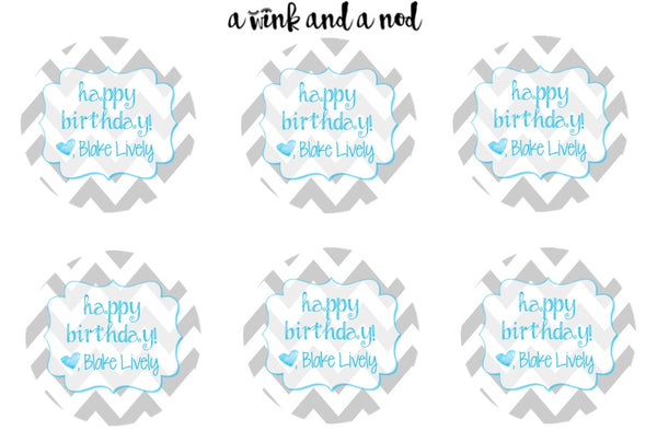 Chevron Gift Stickers