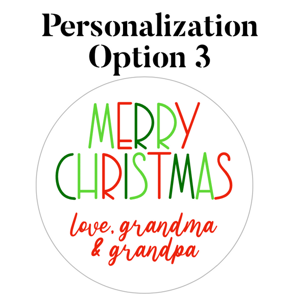Modern Christmas Gift Stickers