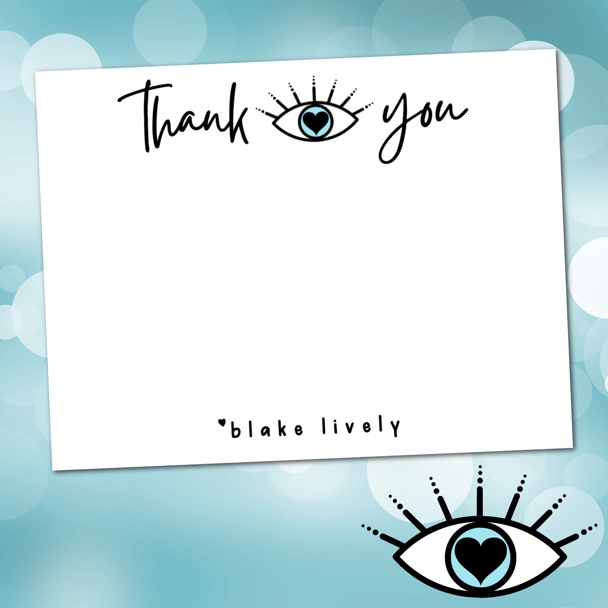 Not So Evil Eye Thank You Notes