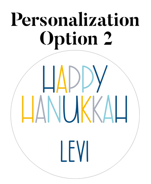 Modern Hanukkah Gift Stickers