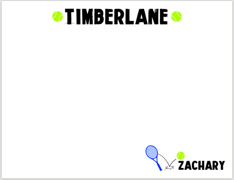Love/Love Tennis Camp Notecards