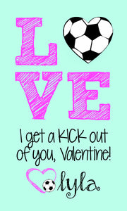 Soccer Love Valentine Cards