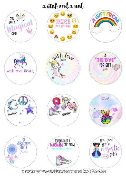 All Mixed Up Gift Stickers