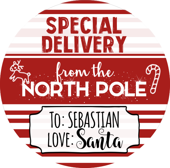 From the North Pole Gift Stickers