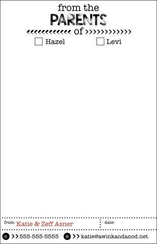 Parent Notes Notepads