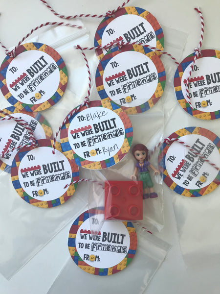 Building Brick Favor Tag