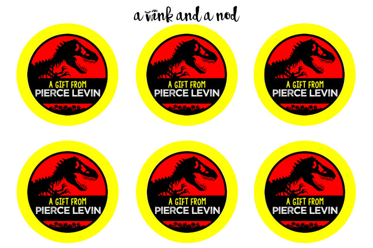 Jurassic Park Gift Stickers