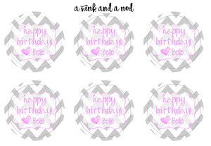 Chevron Gift Stickers