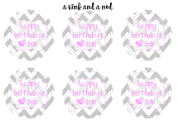 Chevron Gift Stickers