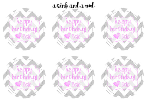 Chevron Gift Stickers