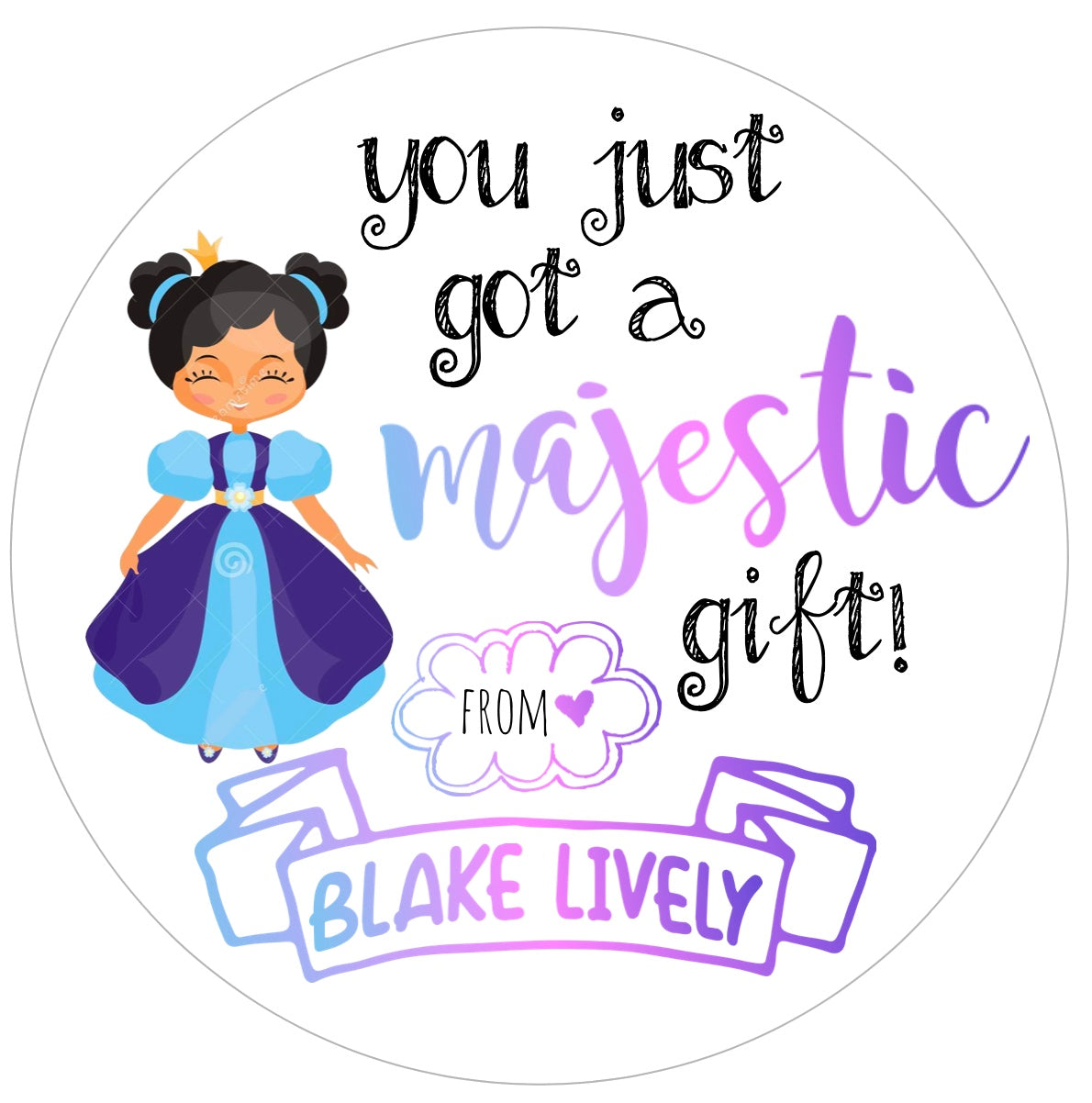 Majestic Princess Gift Stickers