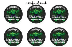 Hulk Gift Stickers