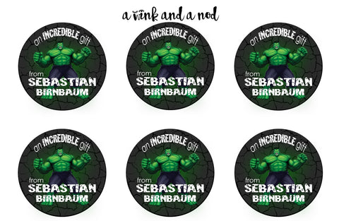 Hulk Gift Stickers