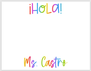 Spanish Teacher Notecards