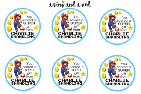 Super Mario Brothers Gift Stickers