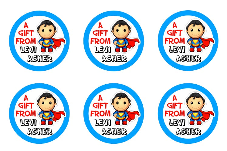 Superman Gift Stickers