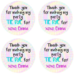 Tie Dye For Favor Tags
