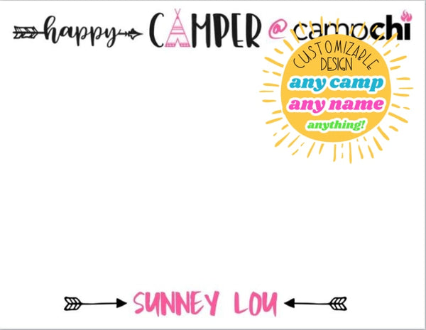 Arrows + Happy Camper Notecards