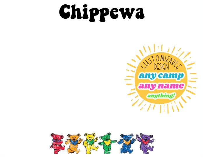 Dancing Bears Groovy Camp Notecards