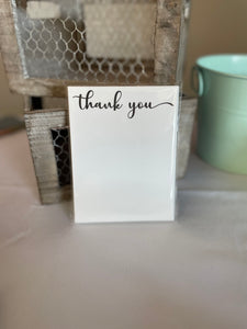 Script Portrait Thank You Notes