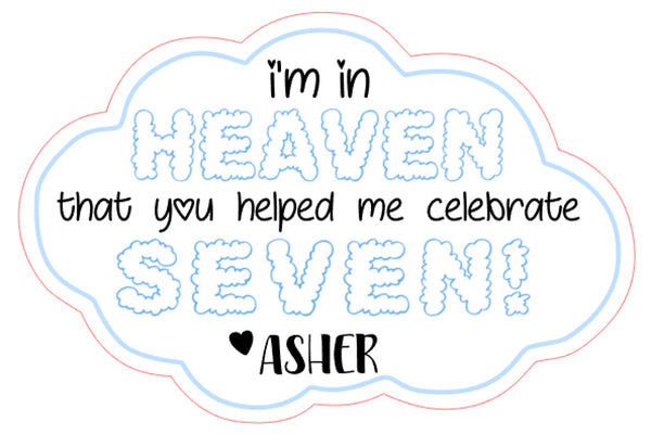 Custom Gift Stickers: Diecut