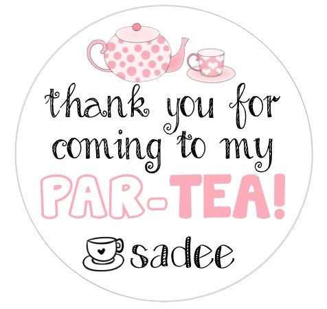 Tea ParTEA Favor Tag