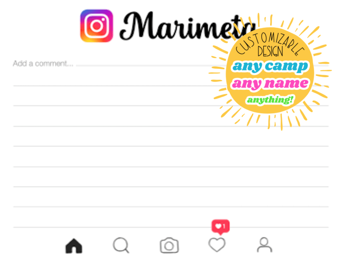 Instagram Camp Notecards