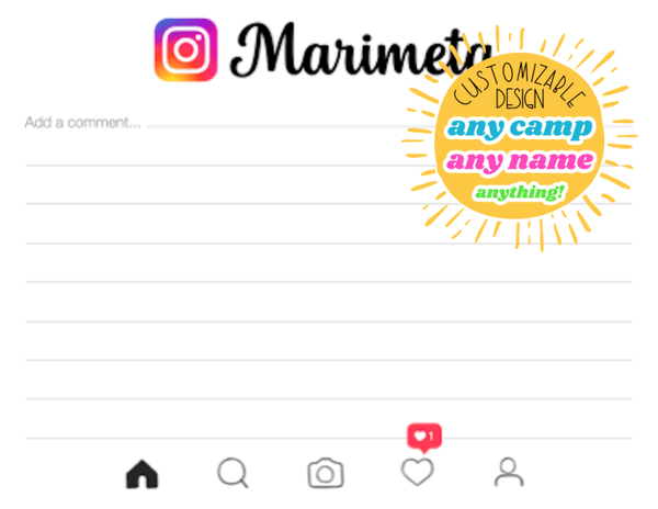 Instagram Camp Notecards