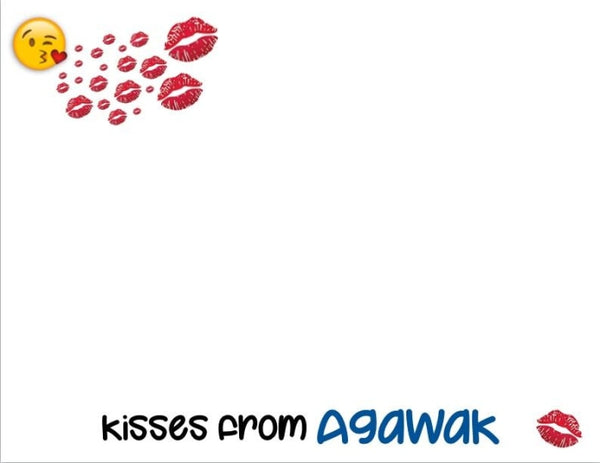 Kisses From Camp Notecards