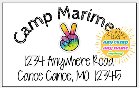 Peace Camp Return Address Labels