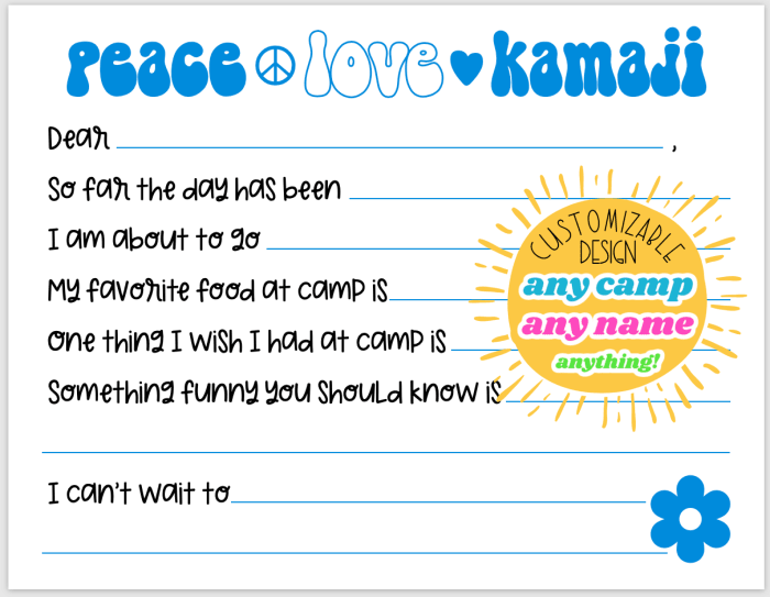 Peace Love And Camp Notecards