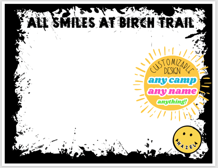 Smiley Face Happy Camper Notecards